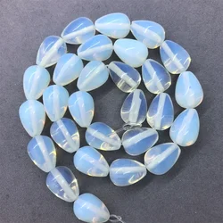 Natural Stone White Opal Beads Water Droplet Opalite Quartz Fit DIY Make Up Charms Beading Beads for Jewelry Making