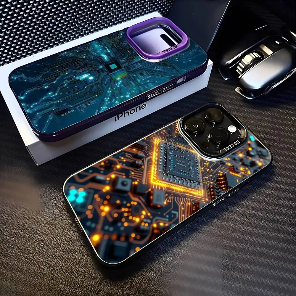 

Wildflower Pattern Phone Case For iPhone 16,15,14,13,12,11,Mini,Pro,MAX Purple Matte Shockproof Cover