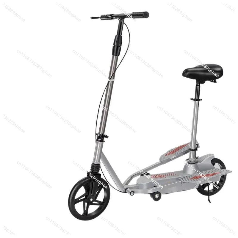 Ped-Run Pedaling bike with Aluminum Alloy Frame and Disk Brake, 12 Inch Air Wheel Fold Bicycle
