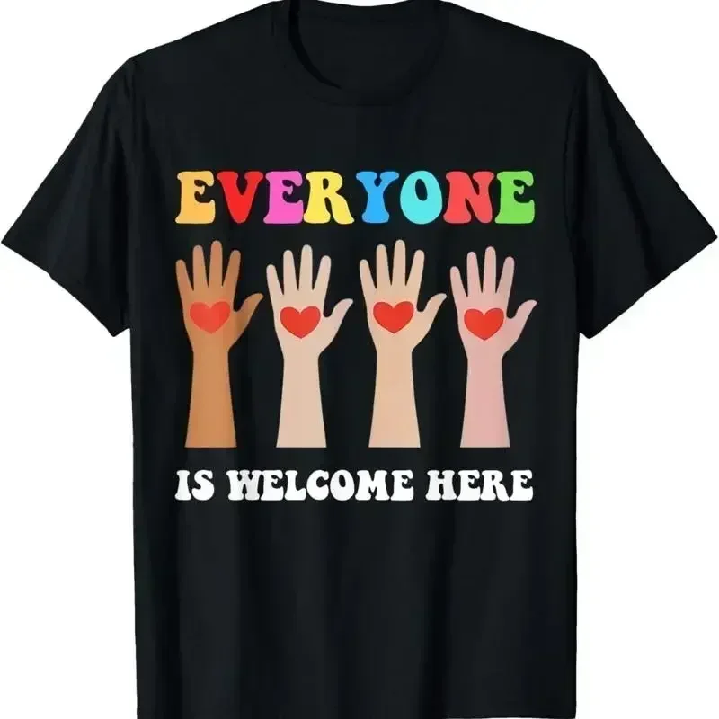 Everyone Is Welcome Here Idaho Teacher T Shirt Unisex