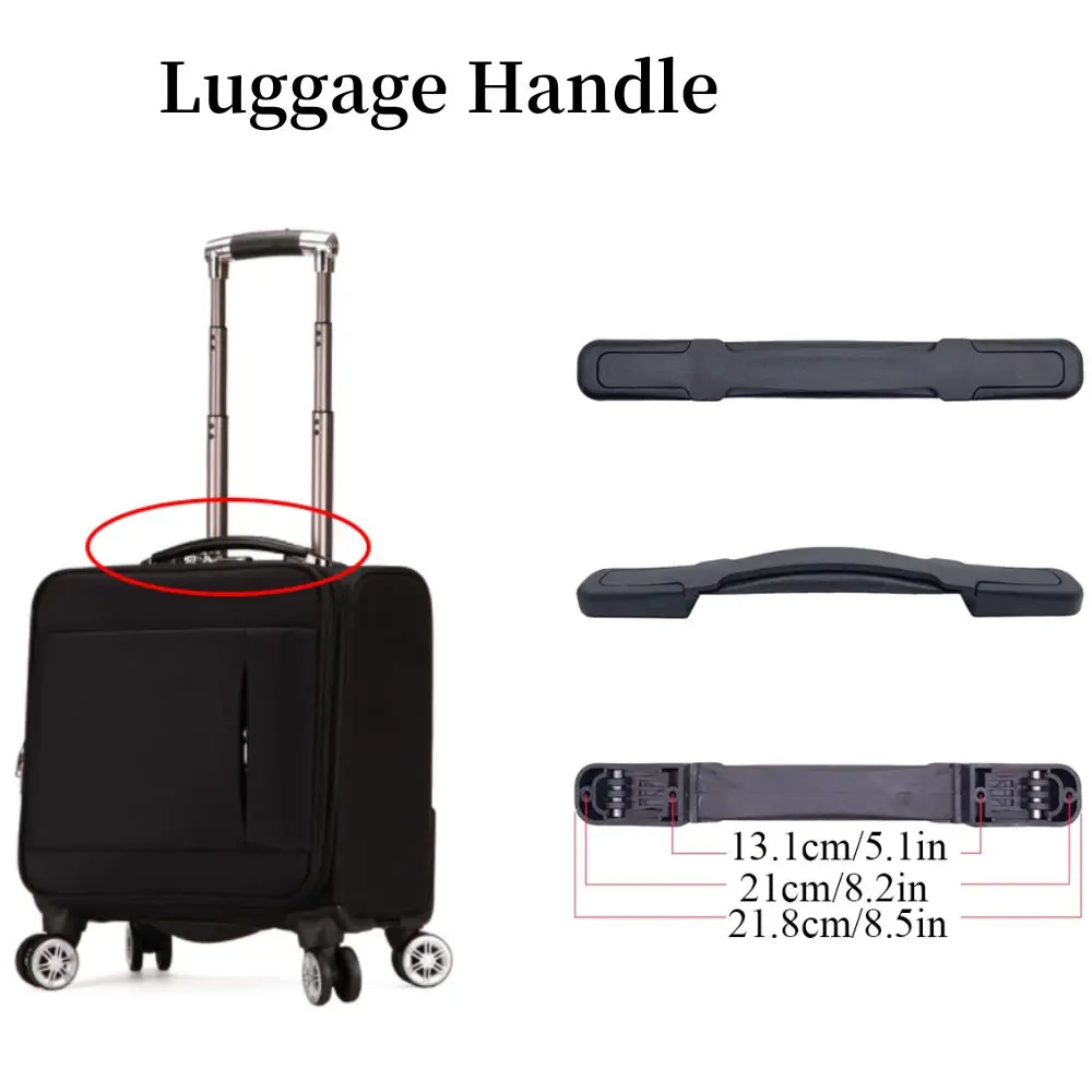 Replacement Suitcase Luggage Case Strap Flexible Strap Handle Grip For Travel Suitcase Luggage Universal Black Luggage Handles