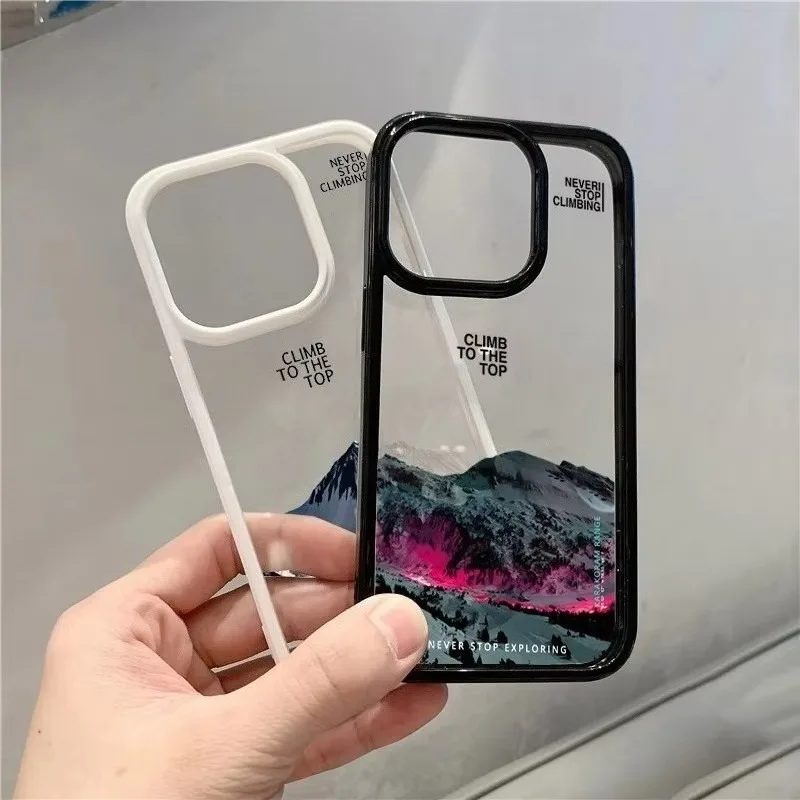 Phone Case For Samsung Galaxy S21 S23 S24 S25 Ultra S20 S25FE A16 A06 A54 A35 A15 A55 A52 A34 5G Mountain Landscape Sunset Cover