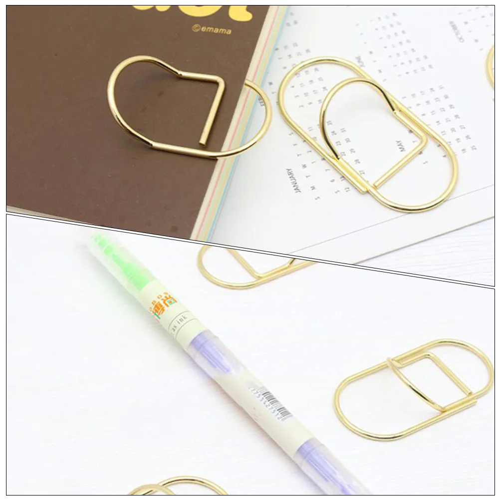 10Pcs Receipts Fix Clips Pencil Notebook Clip Practical for Organizing Papers and Holding Pens Paper Clip Holder