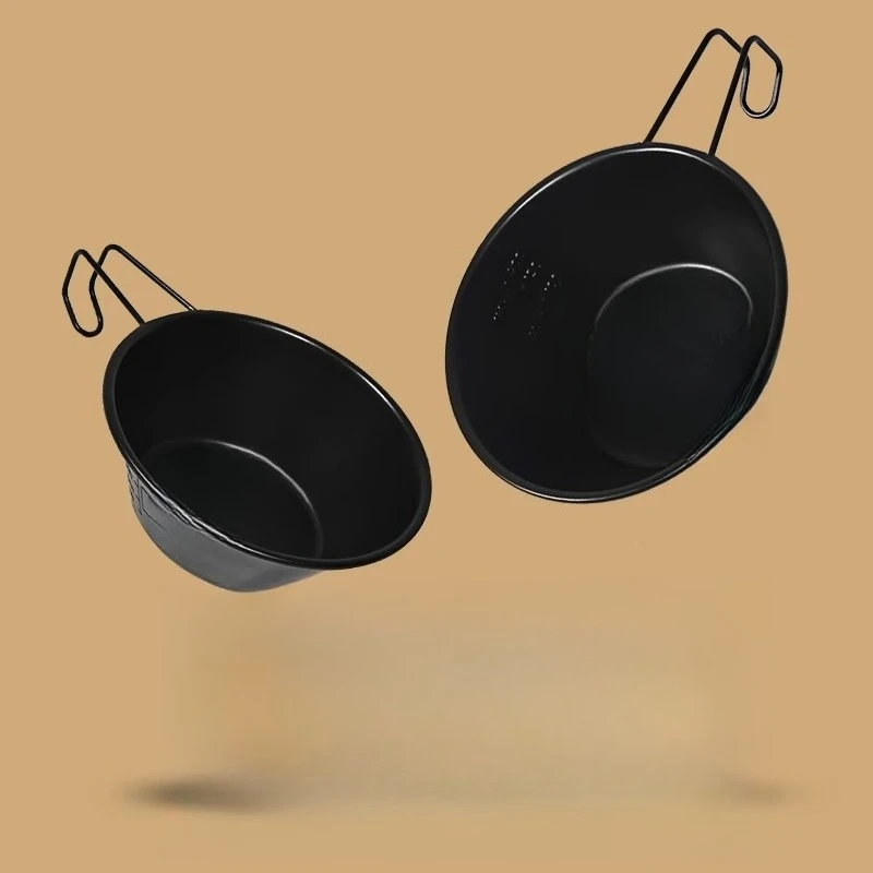 

Blackened outdoor bowl storage bag camping picnic tableware portable set special 304 stainless steel