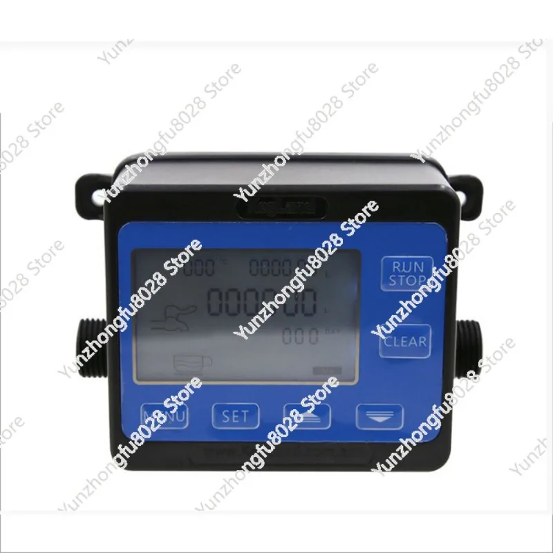 G1/2“  Flowmeter Controller Flow Reader and  Hall Effect Water Flow Sensor with Solenoid Valve with 24V Adapter - view 3
