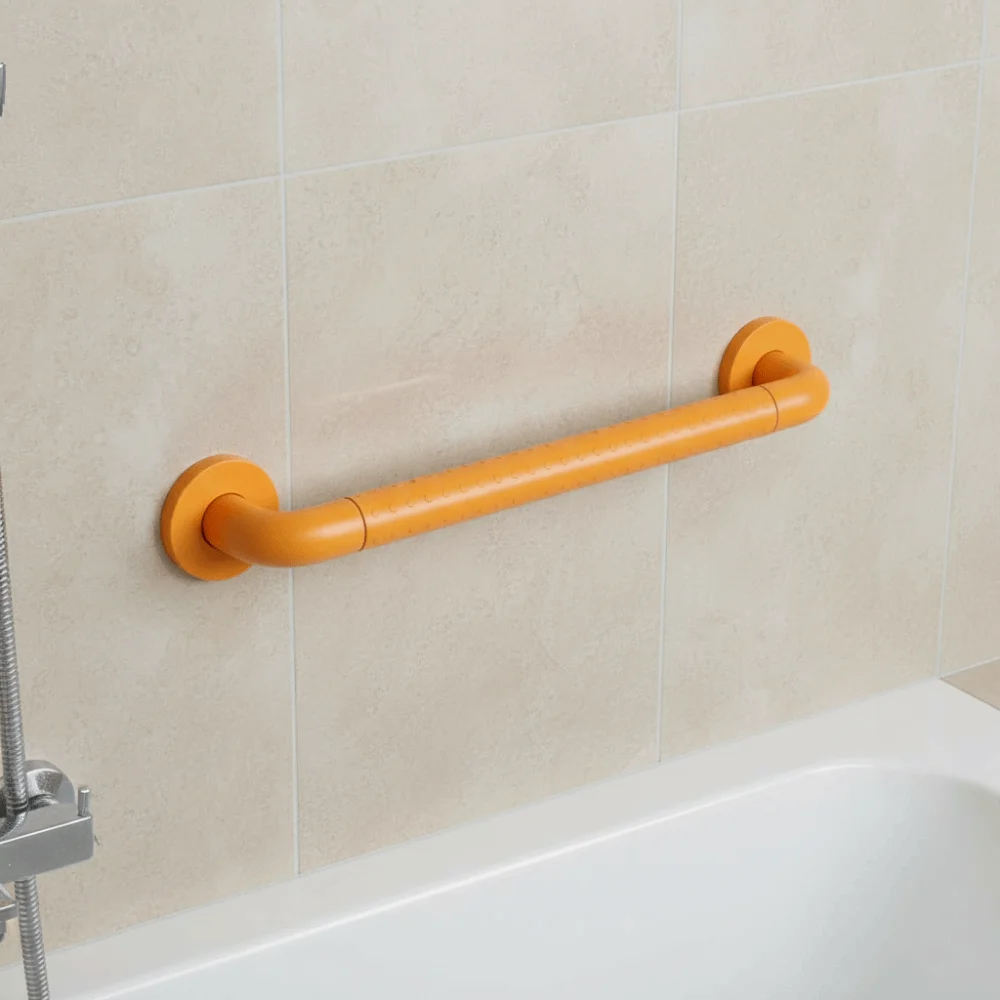 

Stainless Steel Bathroom Handrail with Illuminated Ring Anti-Slip Granules Bathroom Balance Bars Balance Support Thicken