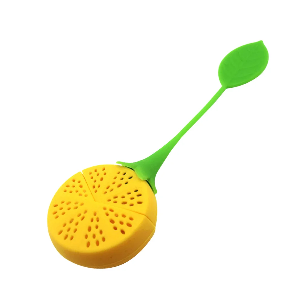 

6pcs Lemon Shape Silicone Infuser Food Grade Non-Stick Flexible Floating Tea Filter Strainer For Loose Leaf Tea Kitchen Bar Tool