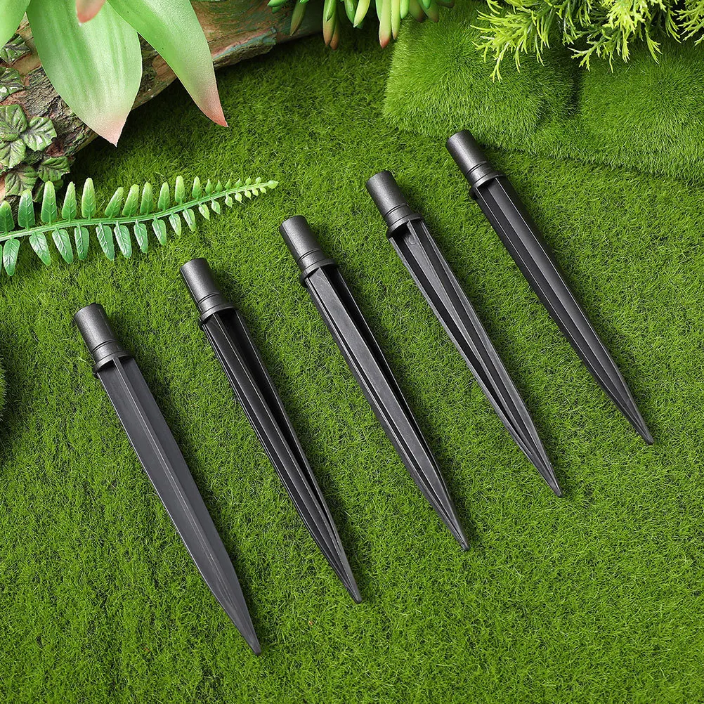 

15Pcs Plastic Ground Spikes Heavy Duty Yard Pins for Solar Garden Lights Patio Pathway Torch Light Installation