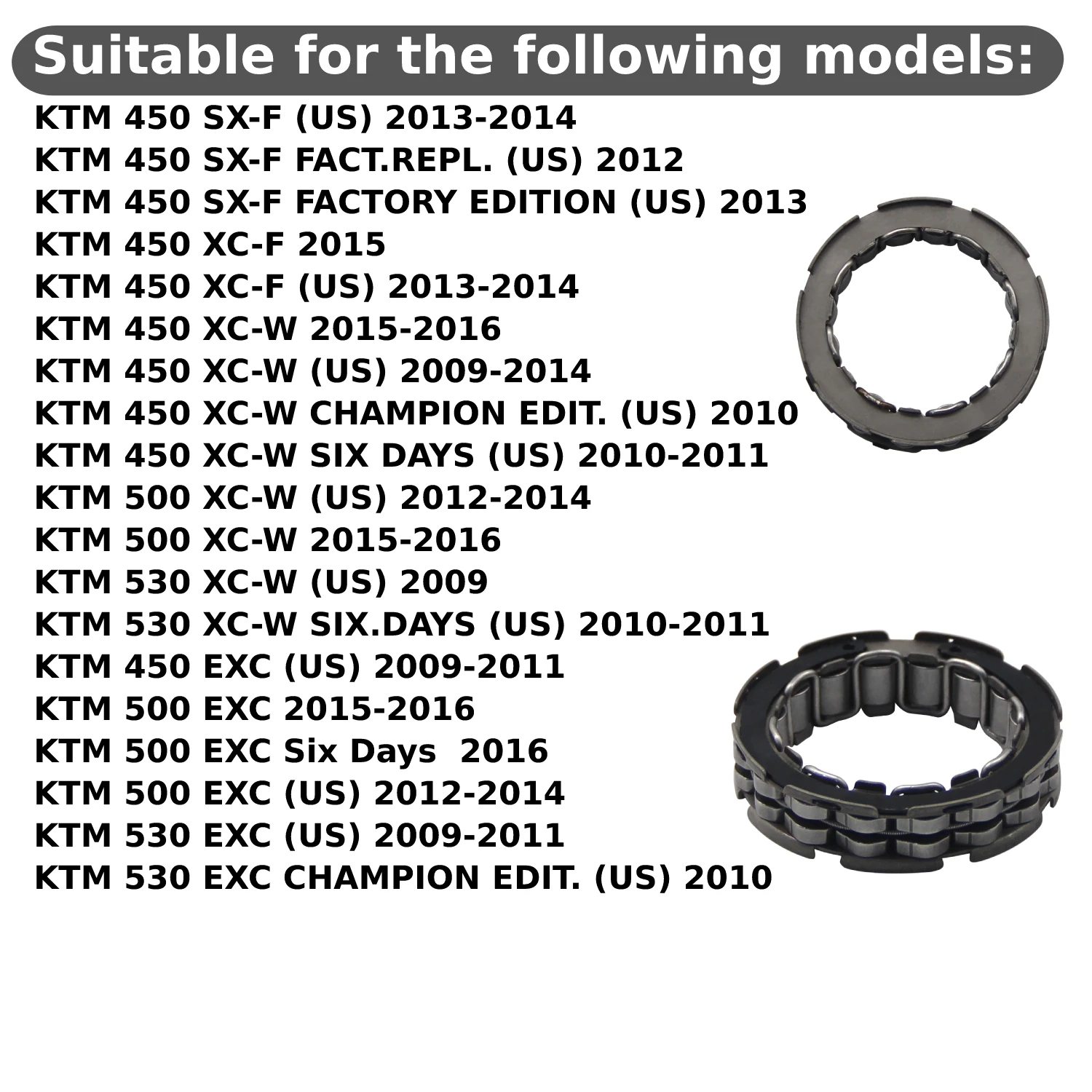 قطع غيار الدراجات النارية بداية المحرك ، KTM 450 XC-F XC-W 500 XC-W 450 EXC (US) 500 EXC/EXC 530 EXC (US)