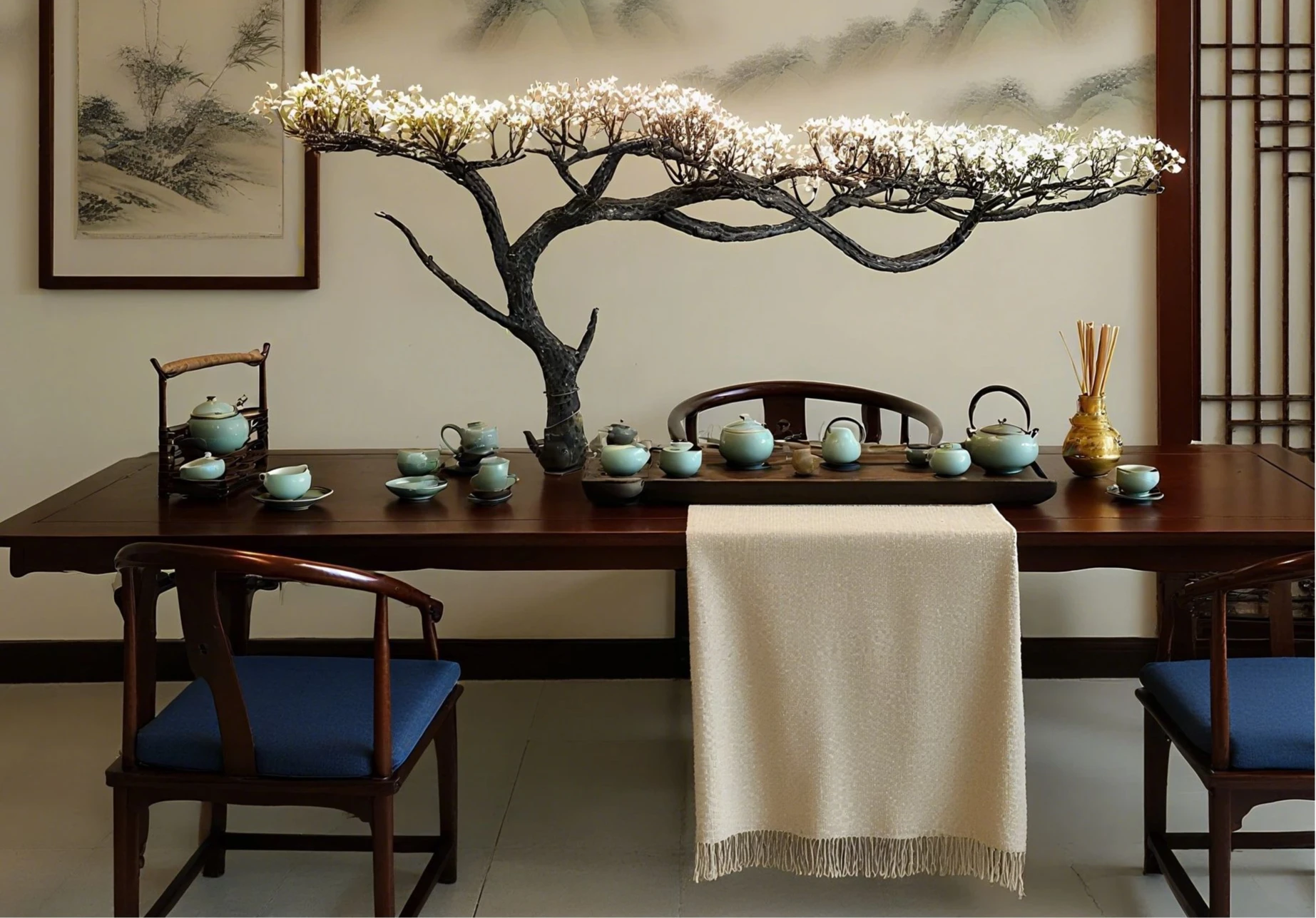 

Декоративный светодиодный светильник Wabi Sandy Wind из кованого железа в форме павших деревьев с плавной сменой цвета