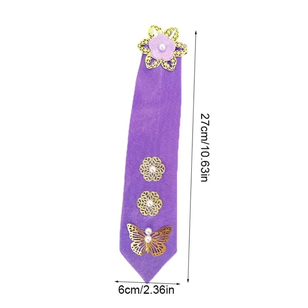 Fita flor coreano bandana tradicional doce coreano hanbok hairband fresco borboleta grampo de cabelo palco dança traje desempenho