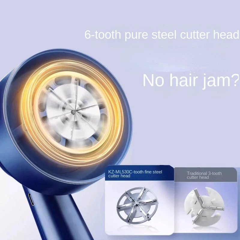 USB قابلة للشحن الوبر الملابس الكرة مزيل ، ماكينة حلاقة النسيج ، الانتهازي مع 3 شفرات الرأس ، 3 تعديل والعتاد