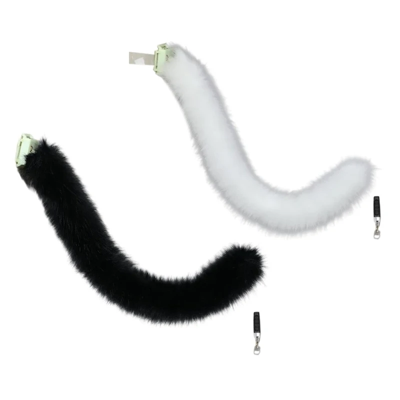 

Electric Animal Wolf Tail Movable Faux Furs Wolf Tail Cosplays Cats Costumes for Halloween Party Costume Accessorise
