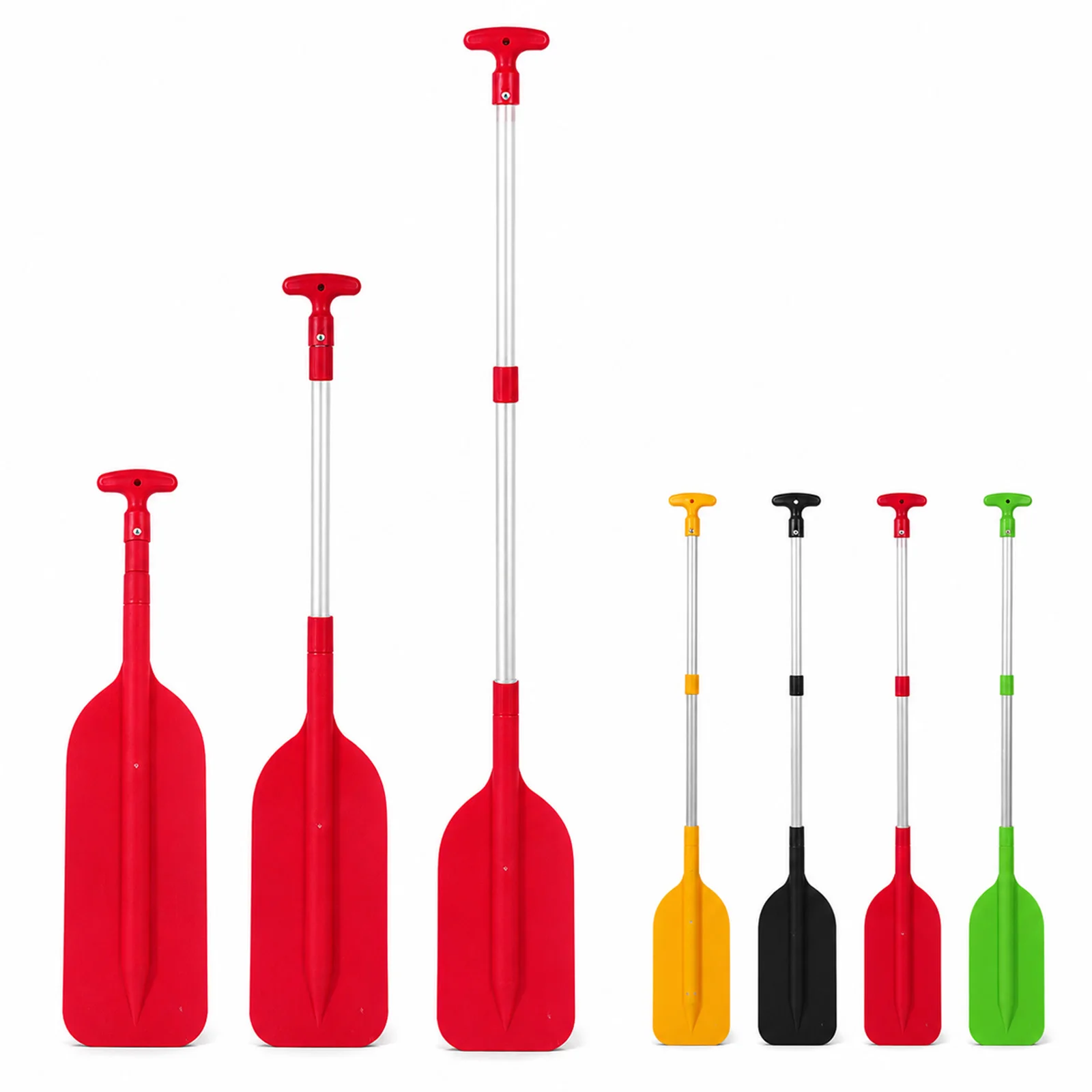 Teleskop-Paddel, zusammenklappbar, verstellbar, tragbar, Aluminium-Paddel, Sicherheitsboot-Zubehör, Kajak-Paddel für Erwachsene und Kinder