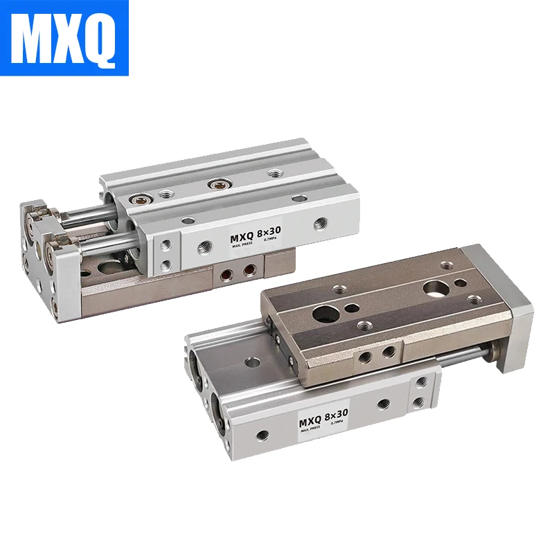 

MXQ6 MXQ8 MXQ12 MXQ16 MXQ20 MXQ25 Пневматический направляющий стол Двухштоковая направляющая Подвижной пневматический цилиндр Поршень