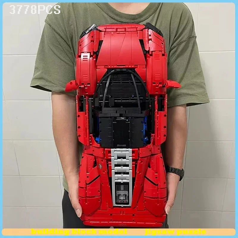 

New In Stock 3778Pcs Daytonae Sp3 Car Building Blocks Supercar Model Bricks Toys for Kids Adult Birthday Gift Compatible 42143
