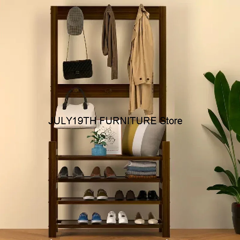 Garment Rack Coat Rack Minimalist Hanger Shoe Metal Wall Coat Rack Space Saving Living Room Colgador De Ropa Hallway Furniture