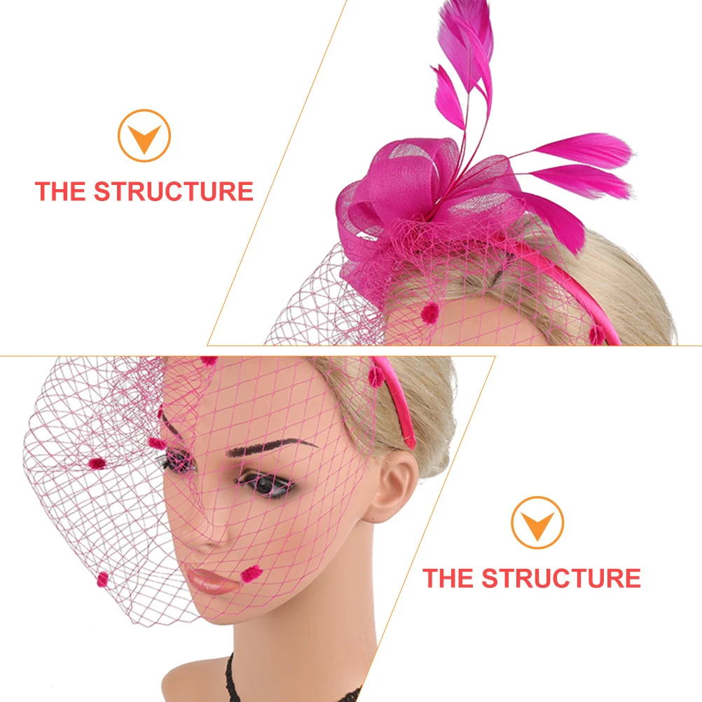 1 قطعة صافي تول الشعر زهرة دبوس الشعر حفل زفاف الزفاف غطاء الرأس النساء أغطية الرأس موضة إكسسوارات الشعر #3