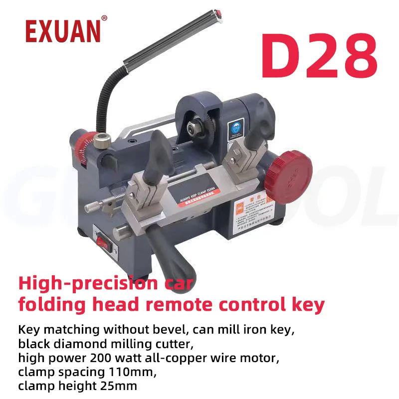 Desktop Key Machine Small Manual Feed Key Replication Machine 220V High-precision Horizontal Engraving Machine Tool