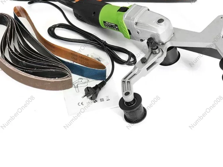 110V Electric Stainless Steel Tube Polisher Handheld Pipe Polishing Finishing Belt Sander