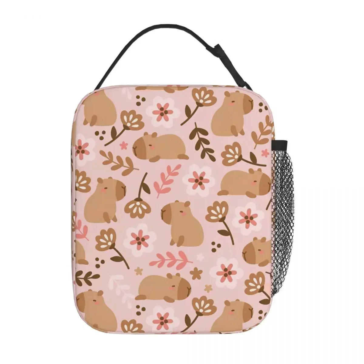

Cute Capibara Capybara Insulated Lunch Bag Portable Lunch Container Cooler Bag Tote Lunch Box School Travel Men Women