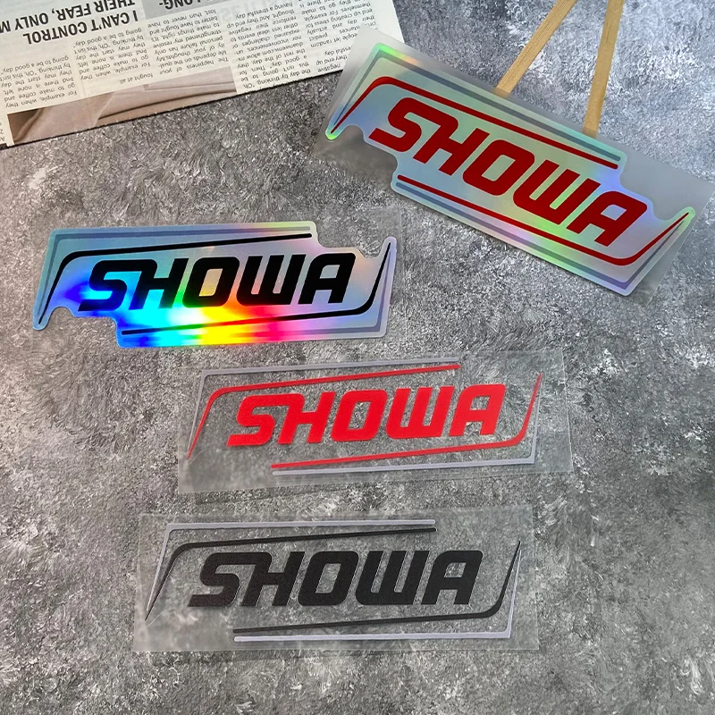 2 Stück Langlebiger Wasserdichter Showa WP Logo Aufkleber Motorrad Roller Vordergabel Dekor Sticker Auto Styling Zubehör