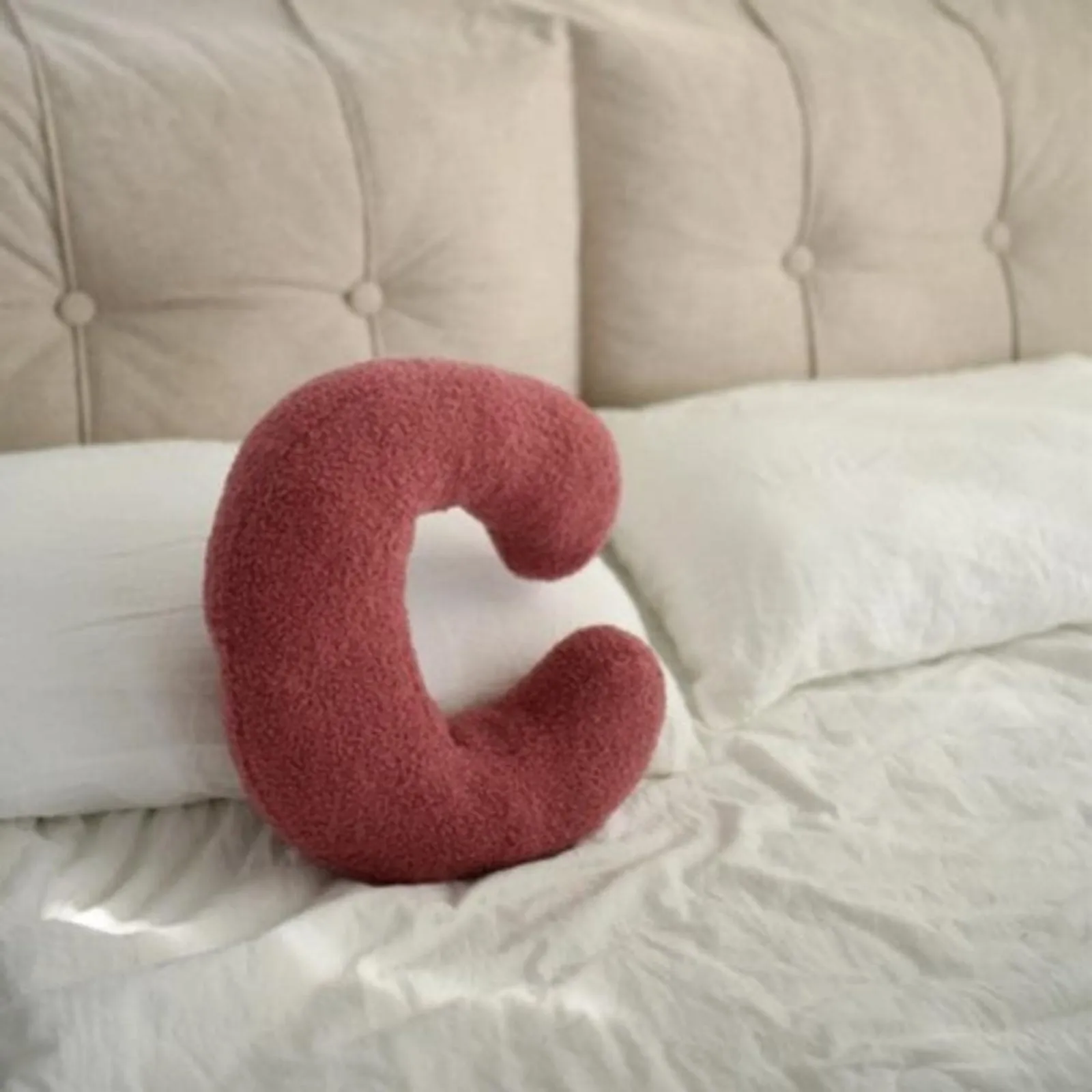 New Velvet Letter Pillow Nordic Alphabet Shape Throw Pillow Sofa Cushion Decorative Alphabet Cushion Kid Room Decor Pillow