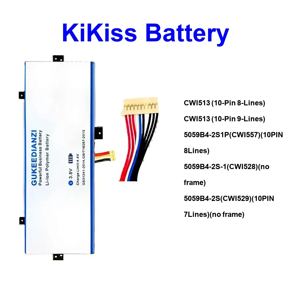 

CWI513 (10-Pin For Chuwi Freebook Gemibook Herobook 13 13.5 14 Inch Laptop Pro Battery