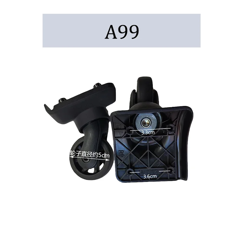 For HOSHENG A99 Suitcase Wheel Replacement Kit - 360° Spinner Wheels - Easy Install Kit Replacement with (2PCS/4PCS)