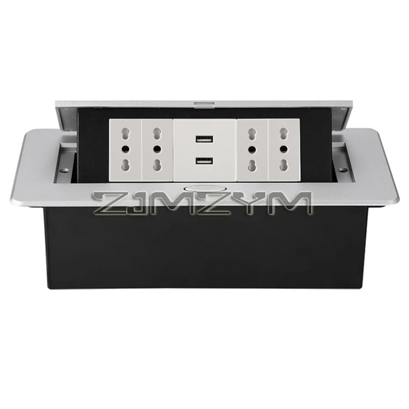 Benchtop-Recessed Power Socket with USB, Desktop Socket, Pop Up Socket, Table Outlets, Italy