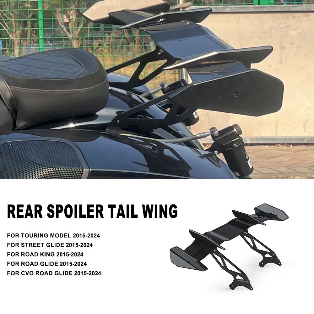 

For Harley CVO Road Glide Street Glide Road King 2015-2024 Rear Spoiler Wing Tail Wing Suitable Motorcycle Parts