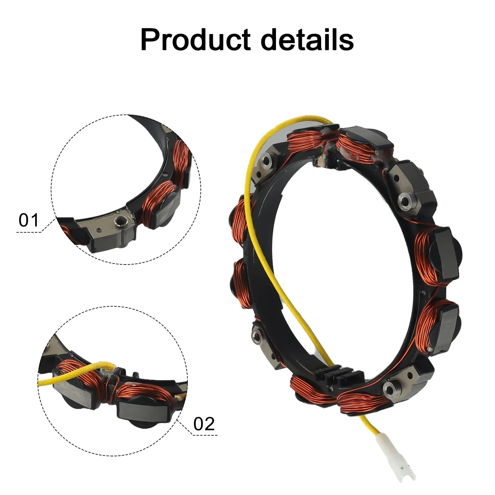 Alternator Charging Coil Alternator Fits Briggss & Strattons 592830 Replaces 696458, 691064, 393295 Tool Accessories Generator