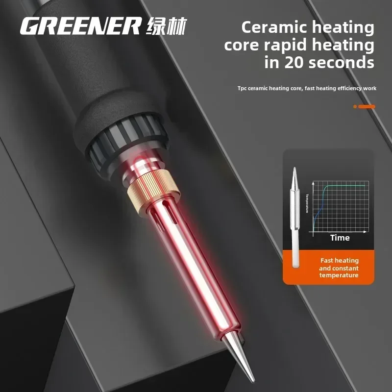 Kit de ferro de solda elétrico profissional 220V com interruptor para reparos e soldagem doméstica