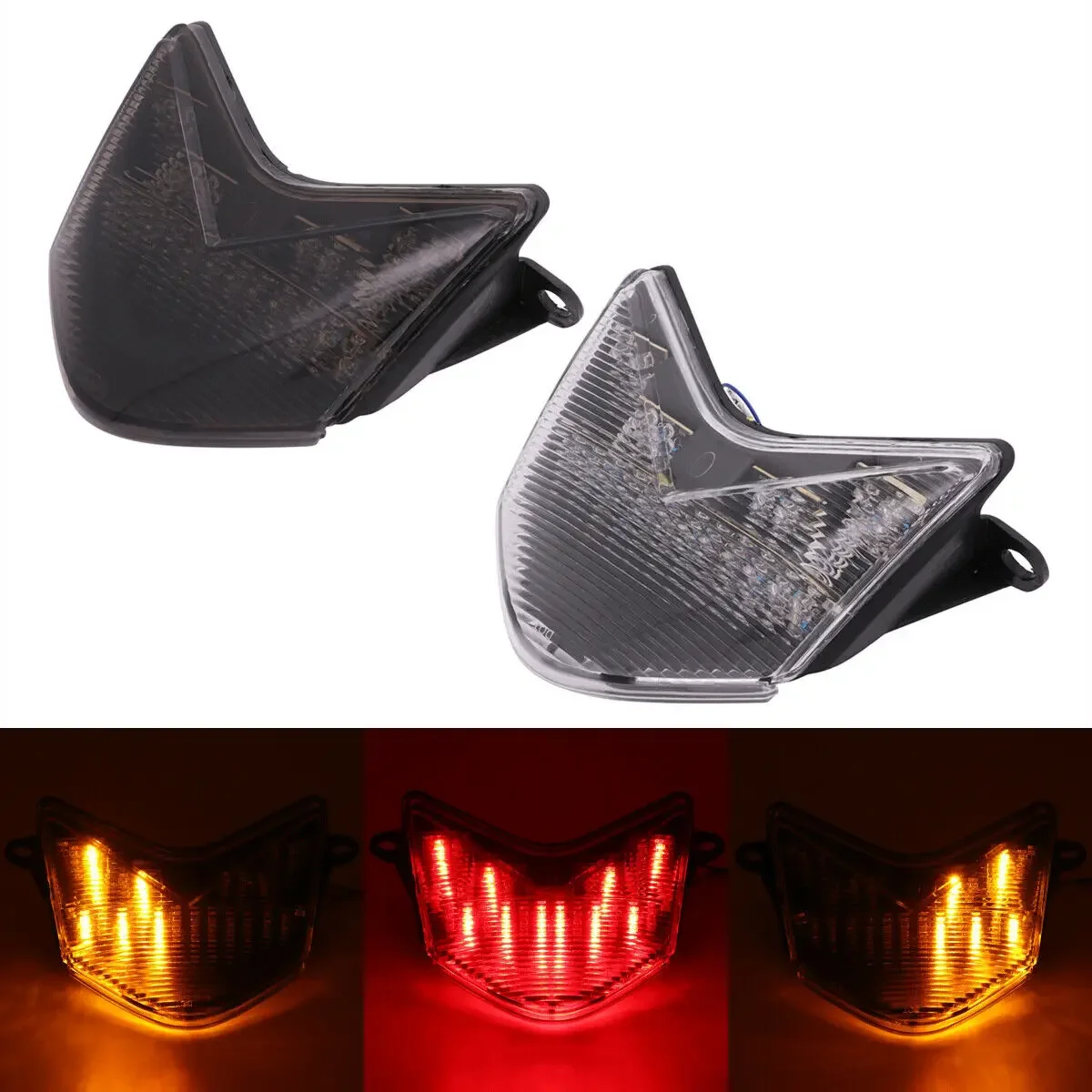 Motorcycle Rear Tail Light Brake Turn Signals Integrated LED Lamp For Kawasaki Ninja ZX 636 6R 6RR ZX6R ZX6RR Z750S 2005 2006