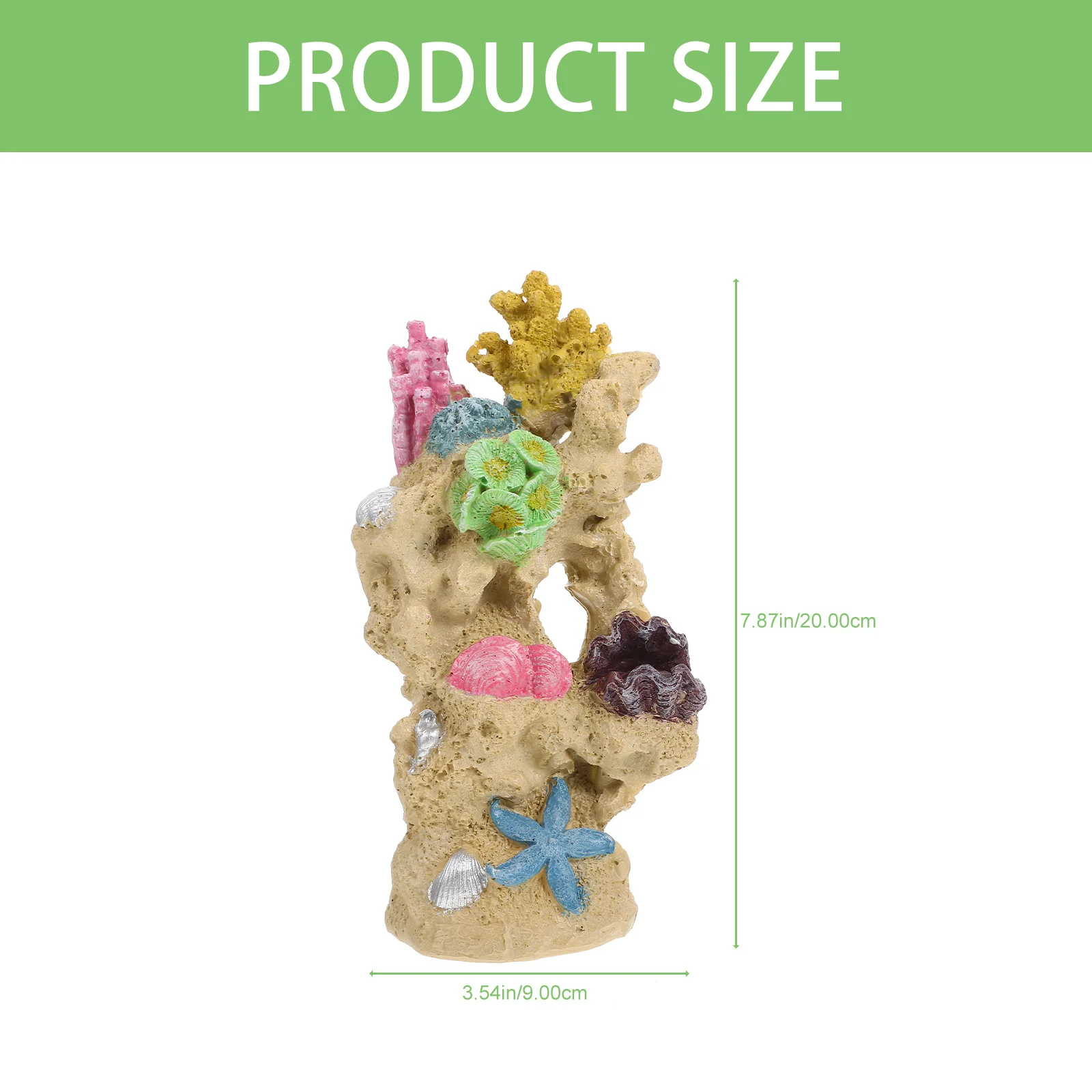 

Premium Resin Artificial Coral Reef Decor for Aquarium Fish Tank Landscape Wear-Resistant Lifelike Coral Ornament Household