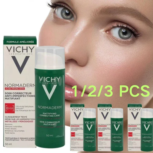 Vichy-suero para eliminar el acné, Control de aceite antioxidante y crema facial hidratante de ácido salicílico, barrera reparadora, cuidado de la piel