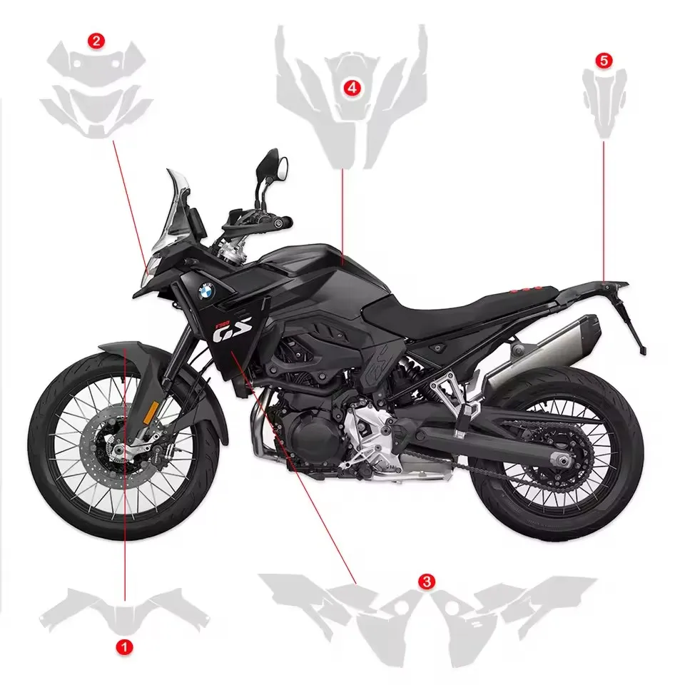 For BMW F900GS F900 GS PPF Motorcycle Paint Protective Film TPU Fuel Tank Transparent Protective Fairing Anti-scratch F 900 GS