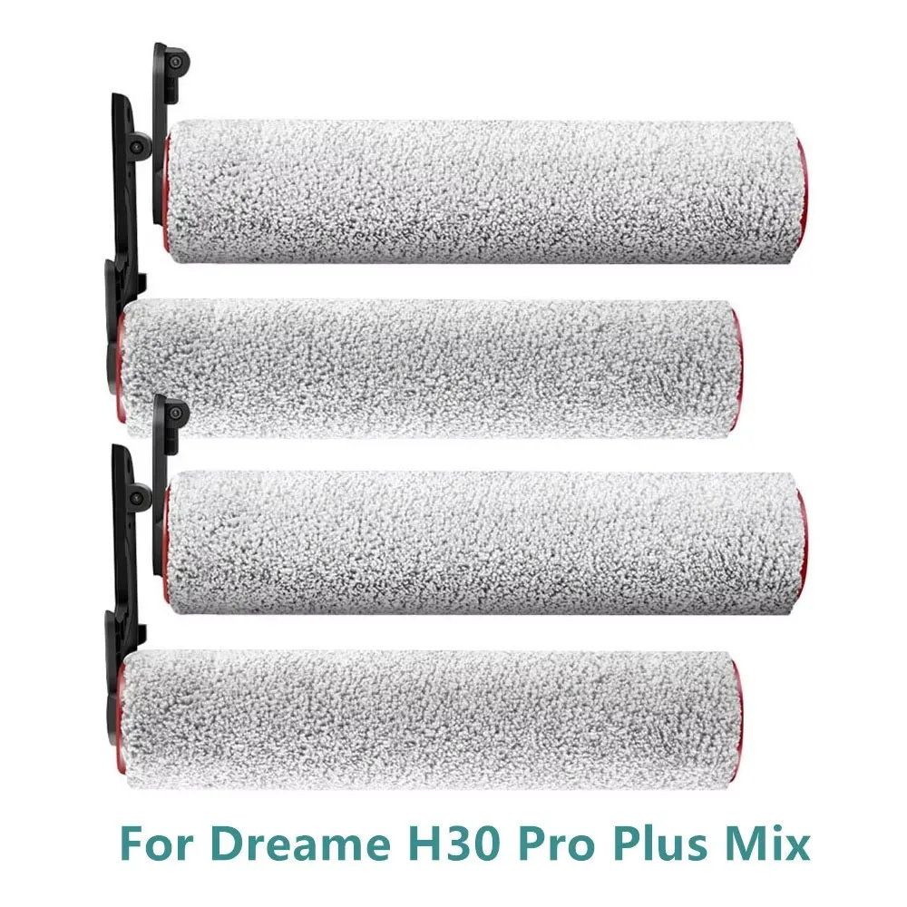 

2 Pair Main Brush Roller Brushes For Dreame H30 Pro Plus Mix Floor Scrubber Vacuum Cleaner Accessories