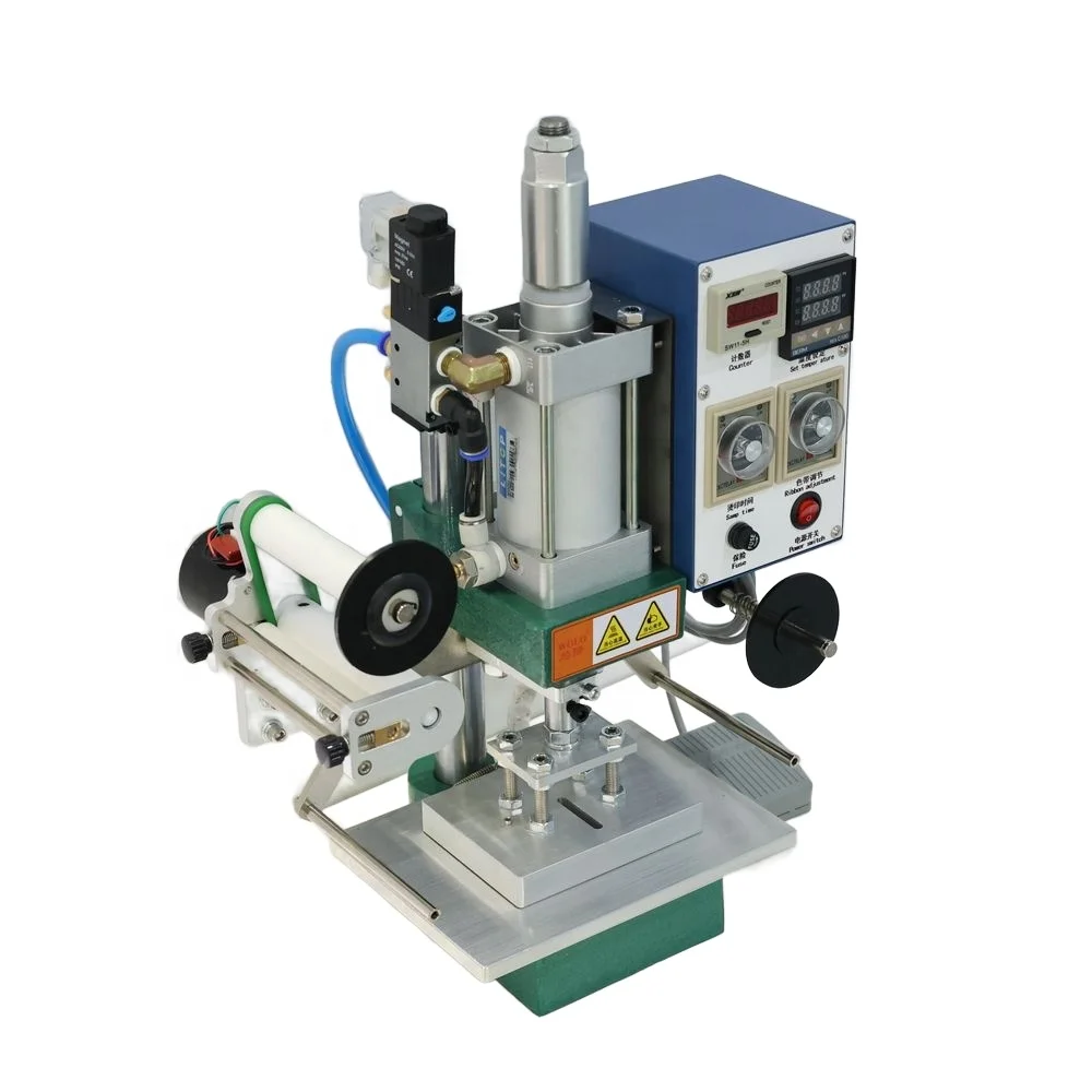 W-Y11 Pneumatic Gilding Press for Hot Stamping, Punching, Embossing on Shoe Insole, Genuine Leather, Plastic Sheet, Cloth