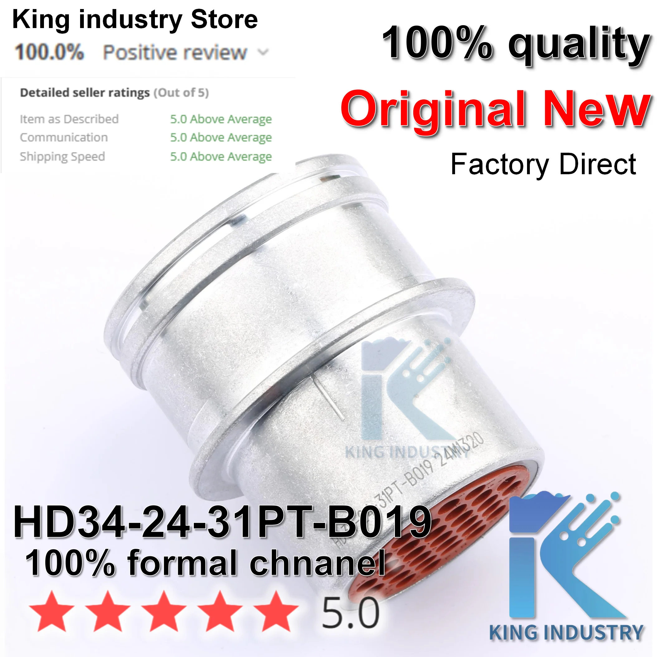 31-pin HD34-24-31PT-B019 HD36-24-31ST-B019 DEUTSCHAviation connector male/female wiring receptacle plug HD36-24-31ST-B019