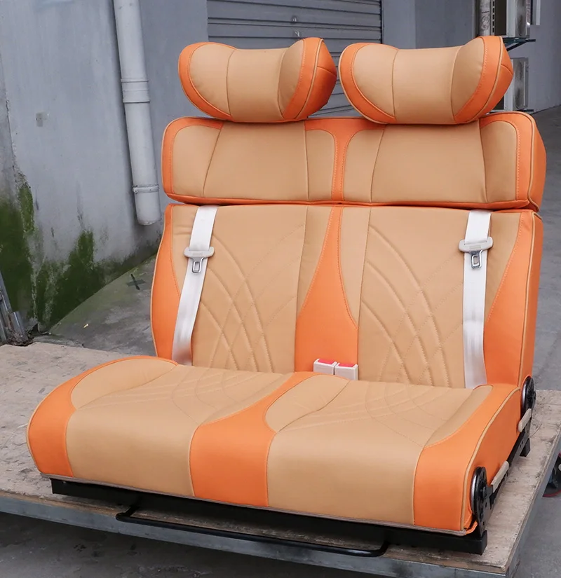 RV Swivel Seat, Leather Business Model  Seat Bed Transform Easily Into Bed for Motorhomes &Campers  Comfort Style