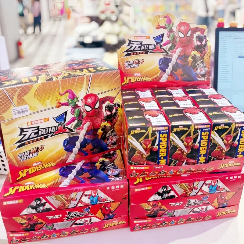 

Новая фигурка Keeppley Spider-Man Venom Infinity Edition, первая волна, подвижная собранная игрушка, слепая коробка, Рождественский подарок