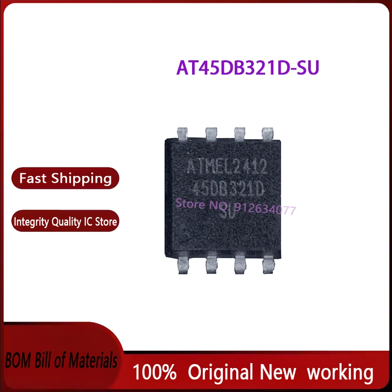 10PCS~50PCS/LOT 100% NEW AT45DB321D-SU 45DB321D-SU 45DB321D SU AT45DB321D SOP8 Spot stock