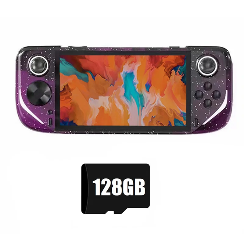 Портативная игровая консоль E6plus, 128G + 20000, игровая 5-дюймовая портативная игровая консоль с поддержкой подключения ТВ, аркадная игровая консоль-ABJU