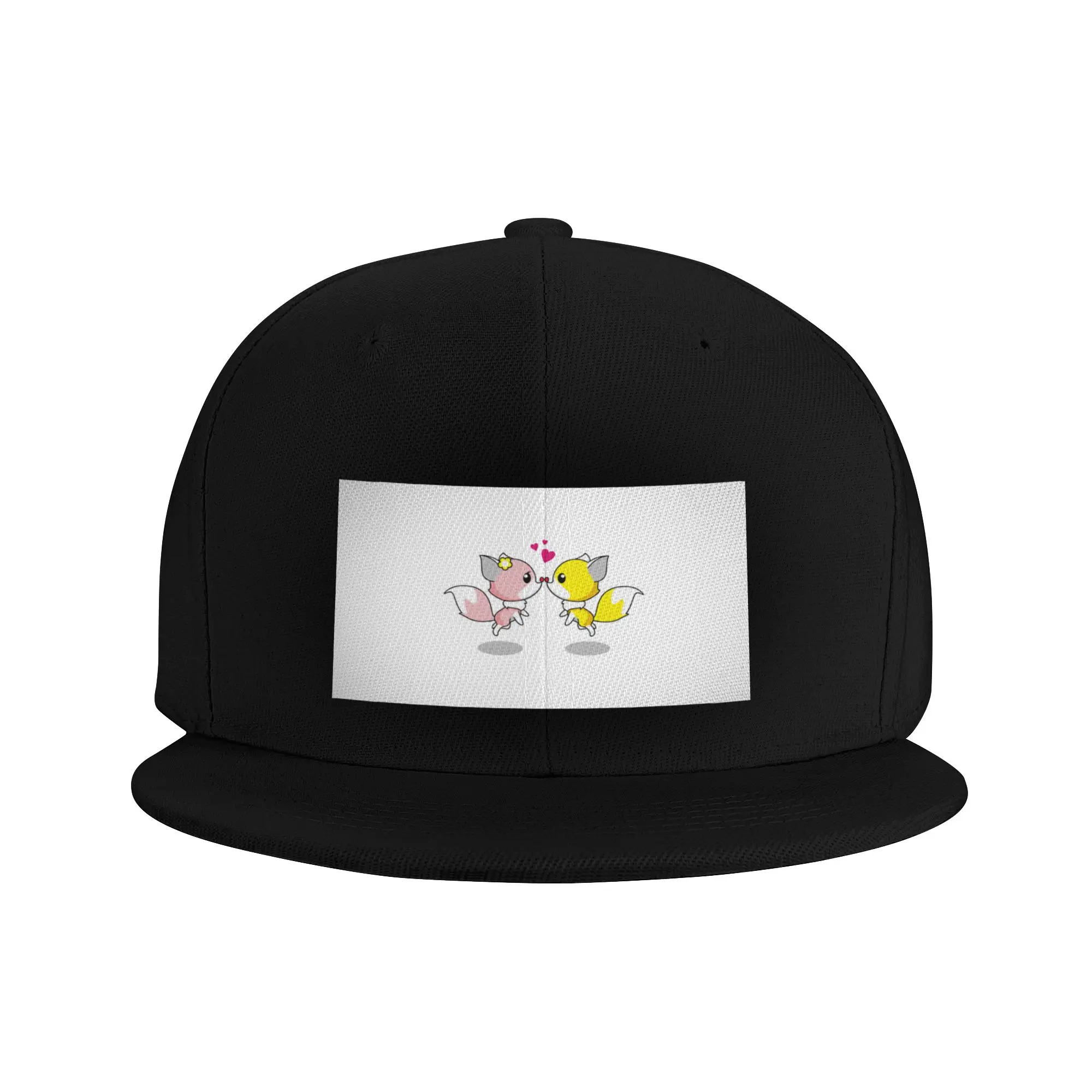 Fashion Cat Love Birds Flat Brim Sun Hat  Distressed Denim Hat Summer Woman Hat