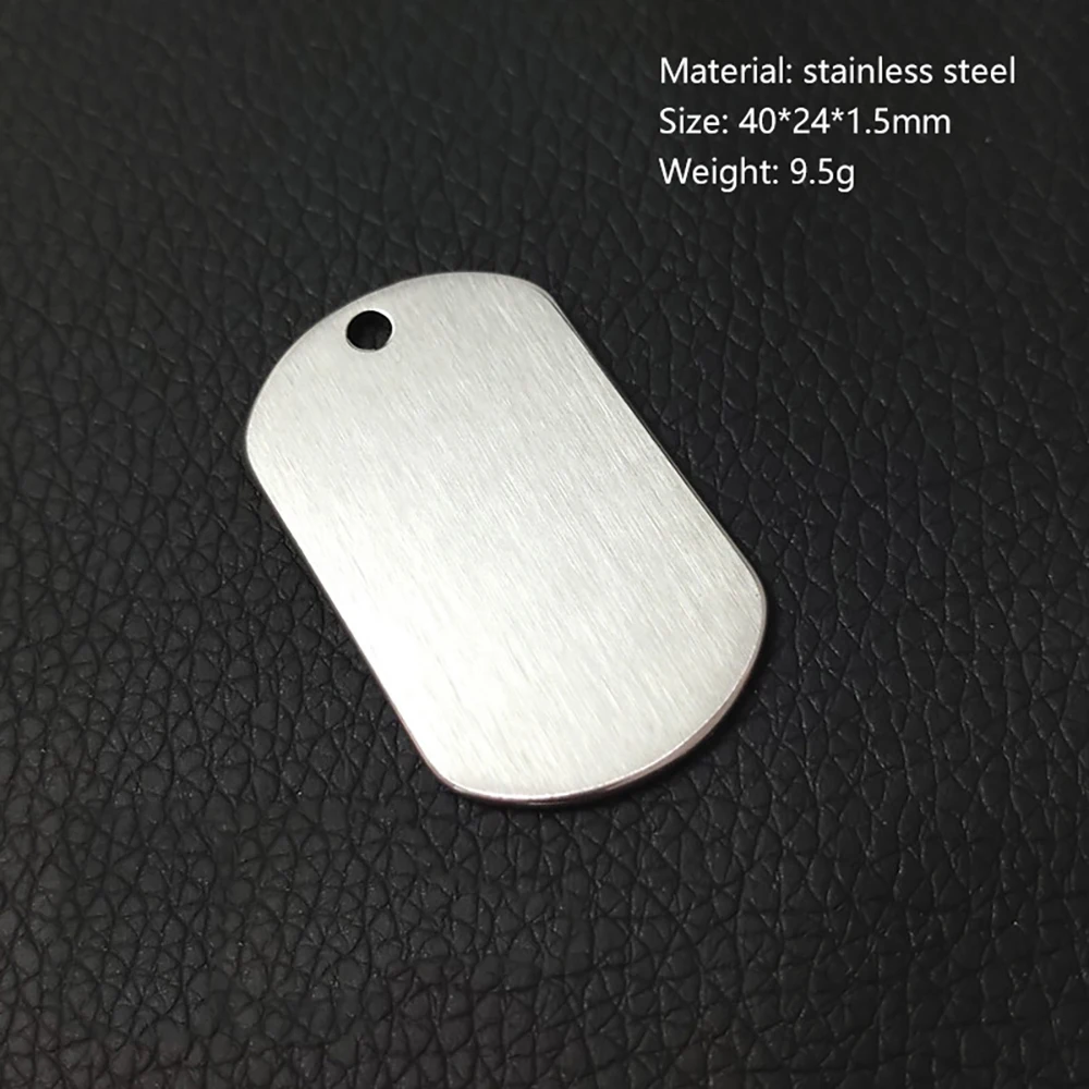 30pcs Brushed Stainless Steel Blank Tags for Laser Lettering,Engraving Stainless Steel Keychain/DIY Pendant/Pet Tag/Necklace Tag