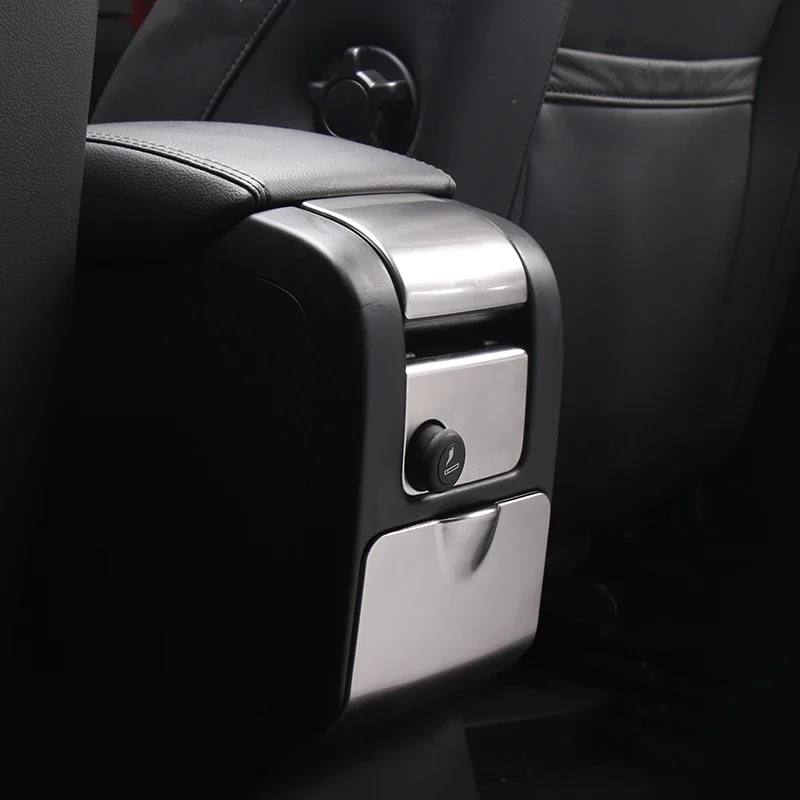 Car Rear Armrest Box Panel Decoration Sticker Trim For Volvo XC60 S60 V60 2010-19 Ashtray Cigarette lighter Modified Decals