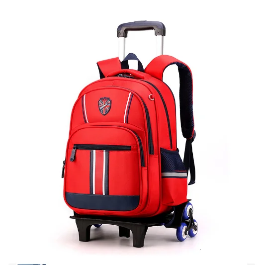 ZIRANYU Student School Rolling Backpack For Girls Trolley Backpack School Trolley Bags for Boys Children School Wheeled Backpack