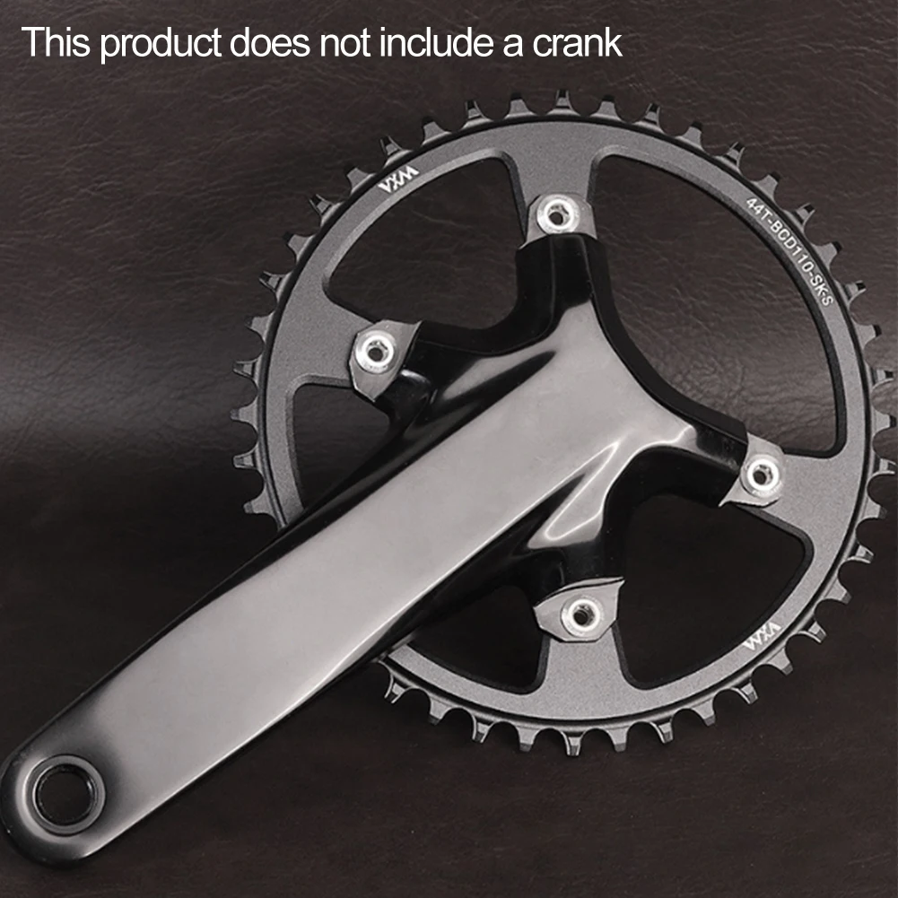 Road Bike Single Chainwheel 110BCD 4 Bolts  36T-44T Narrow Wide Tooth Chainring Bicycle Freewhee Cycling Bicycle Parts