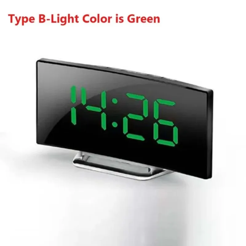 1 قطعة ساعة الطاولة الرقمية متعددة الوظائف الرقم الإلكتروني سطح المكتب غرفة نوم المنبهات (لا تشمل البطارية)